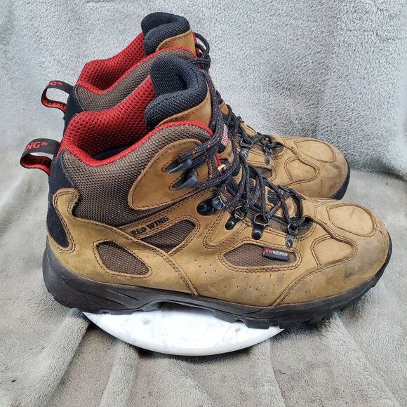 Red Wing Shoes Mens Size 11.5 Brown Leather 6674 Safety Toe 6674 Hiking Boots - Picture 6 of 8